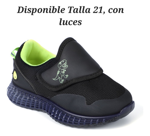 Zapatos Bubblegummers Con Luces, Para Niño Talla 21-22