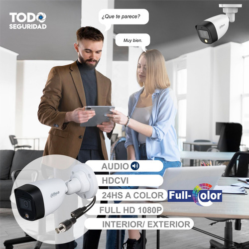 Imagen 5 de 9 de Kit Seguridad Dahua Cctv Dvr 16ch+ 8 Camara Fullcolor+ Disco