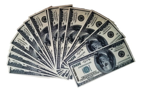 180 Billetes 100 Dólares Didáctico Educativo Utileria Juguet