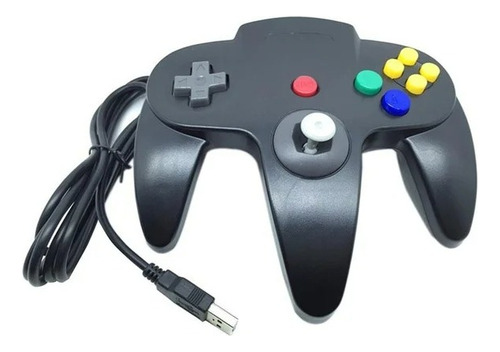 Control Usb Para Pc Mac Raspberry Juegos De Nintendo 64 N64 Color Negro
