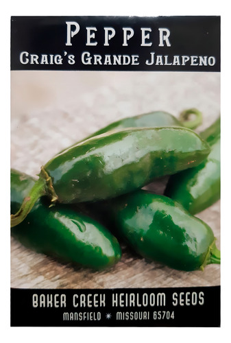 Baker Creek Heirloom Seeds Chile Jalapeño 25 Semillas