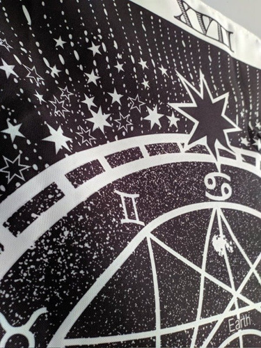 Imagen 2 de 6 de Tapiz Paño Carta De Tarot The Star La Estrella - Grande