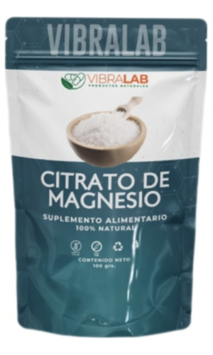 Citrato De Magnesio 100% Natural - Polvo 100gr.  Premium