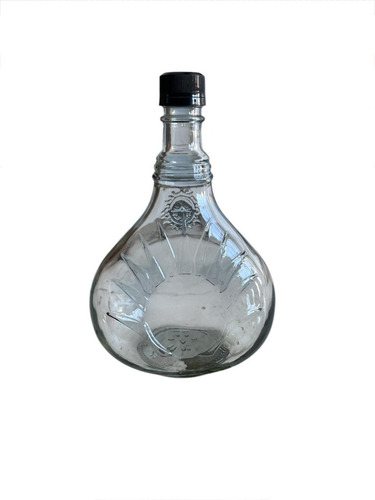 2 Botellas De Vidrio 700ml Con Logo De Sol Con Taparosca Agua