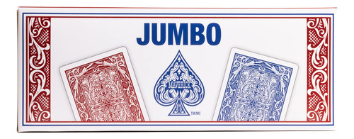 Cartas De Juego Jumbo Póquer A Granel 12 Paquete Rojo Azul