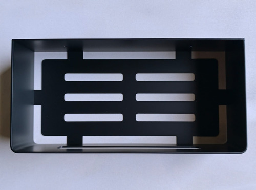 Organizador De Ducha Rectangular Peirano Color Negro Mate 21100n Black Estante Repisa Para Baño Multiuso Acero Inoxidable 304 De 1.8mm