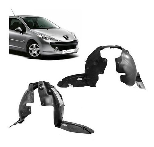 Par Parabarros Dianteiro Peugeot 207 2011 2012 2013 Peugeot