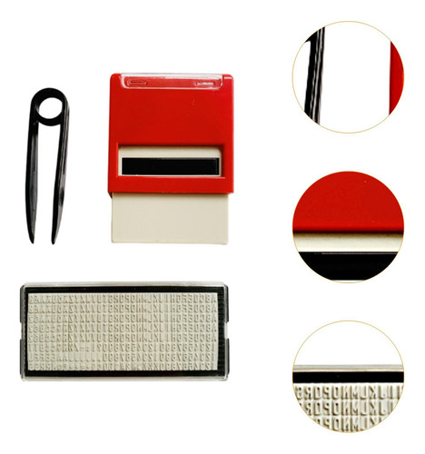 Slot Revolta O Carimbo De Tinta De Back 14mmx38mm Vermelho