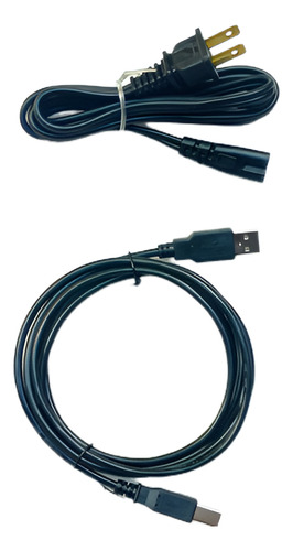 Cablle De Corriente Y Usb Epson L396 L495 L606 L850 Nuevo