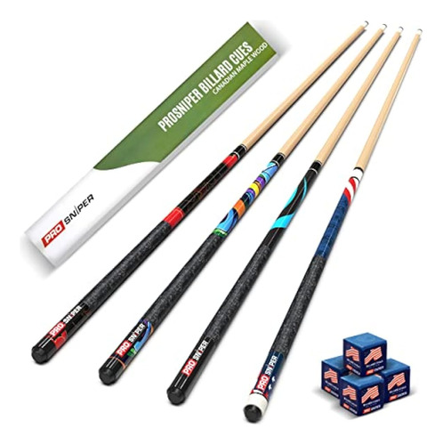 Prosniper Pool Cues | Juego De 4 Palos De Taco De