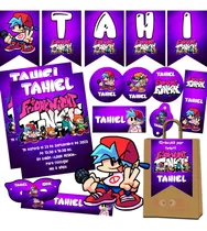 Comprar Kit Imprimible Candy Bar Friday Night Funkin 100% Editable