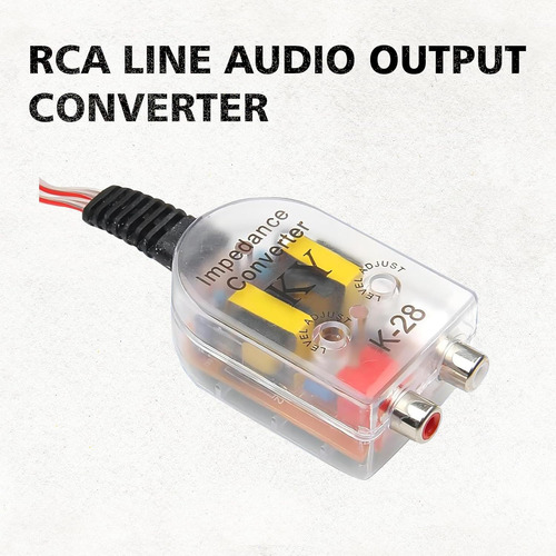 Convertidor Rca De Audio Para Coche Con Subwoofer