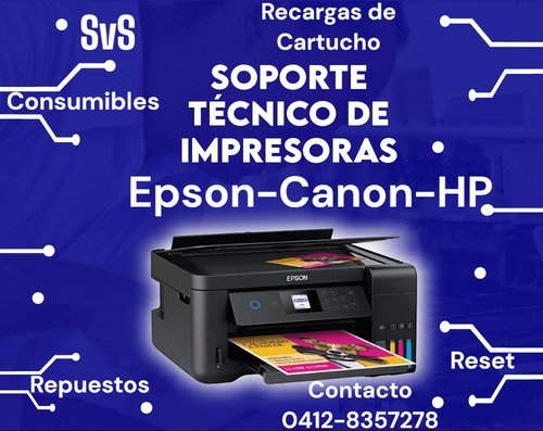 Servicio Técnico Para Impresoras Epson, Repuestos Y Mas