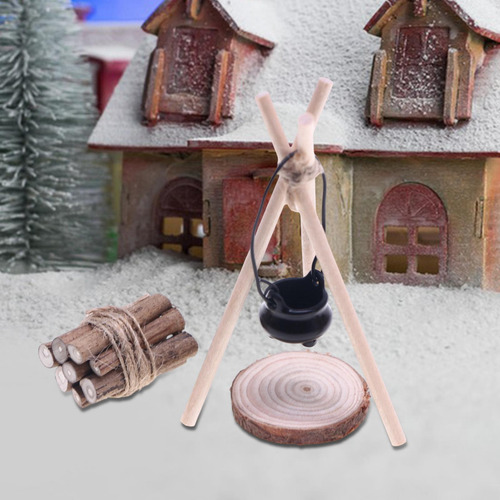 Kits De Camping Para Casa De Muñecas, Modelo Juego De Leña