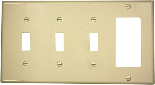 Leviton 80732-i 4-gang 3-toggle 1-decora/gfci De Dispositivo