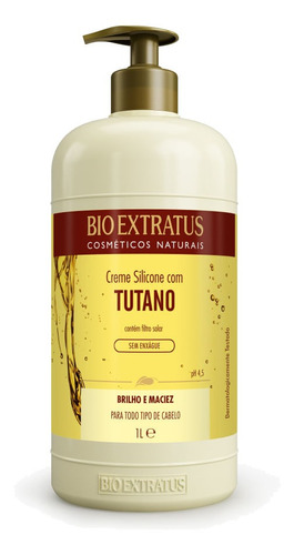 Imagem 1 de 5 de Creme De Silicone Com Tutano Bio Extratus 1 Litro Oficial