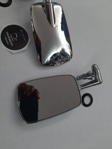 Espejos Vocho Cromo Calidad Tipo Original Par Carcasa Plast.