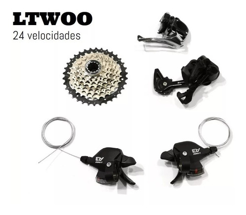 Grupo / Transmisión P/bici Mtb Ltwoo 24 Vel Compat Shimano