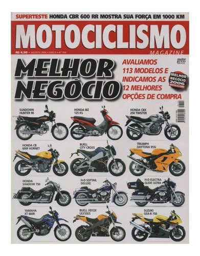 Motociclismo N°104 Melhor Negócio 2006 Honda Cbr 600rr