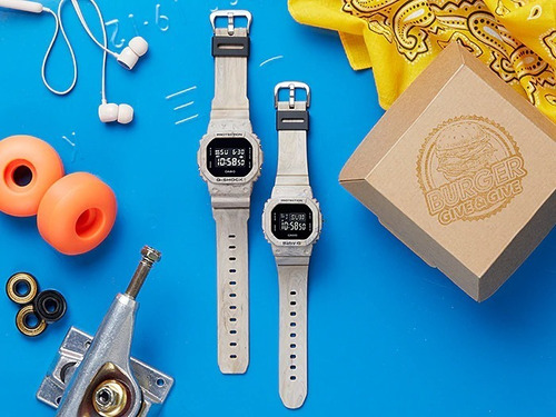 Imagem 8 de 8 de Relógio Casio G-shock Dw-5600wm-5dr Utility Wavy Marble