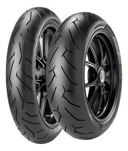 Jogo Pneu Moto 120/70/17+160/60/17 Pirelli Rosso 2 Xj6