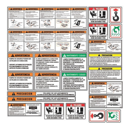 Etiquetas De Seguridad Remolque