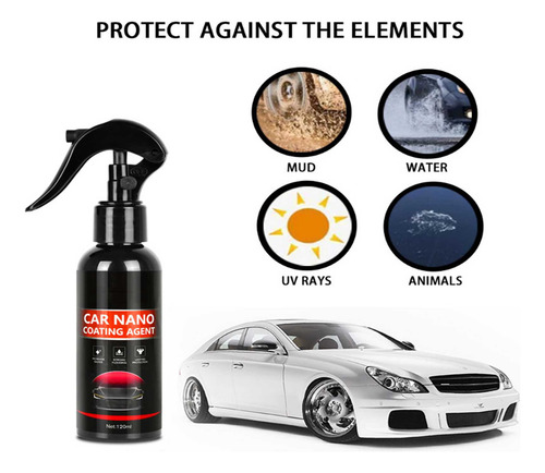 Spray Reparador De Cristales Nanochapados X Car, Cera Líquid