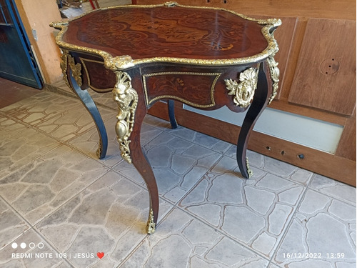 Oferta Antigua Mesa Para Sala Estilo Luis Xv / Napoleón 