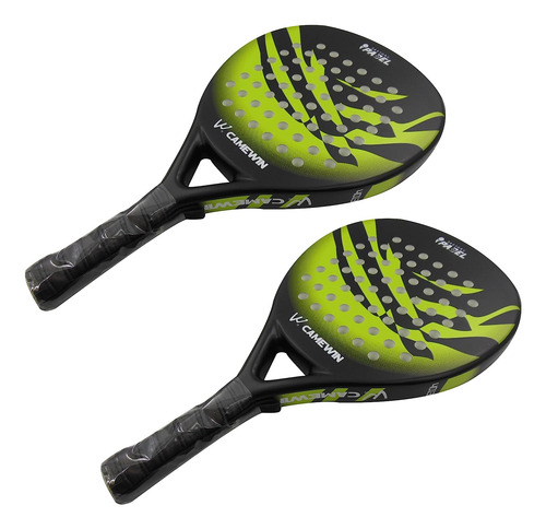 Kit De 2 Raquetas De Pádel Profesional De Fibra De Carbono 3