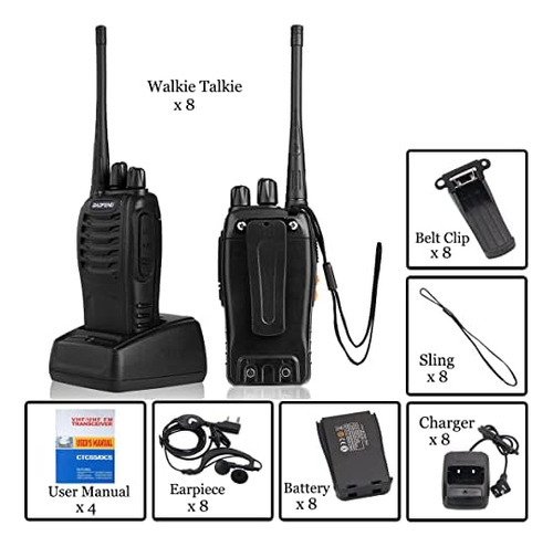 Baofeng Walkie Talkies Radios Bidireccionales Interphone Con