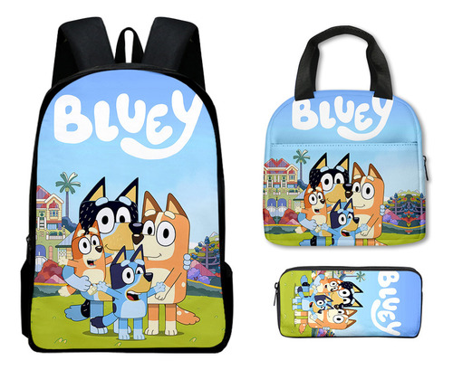 Mochila Bluey, Bolsa For El Almuerzo, Bolsa For Lápices