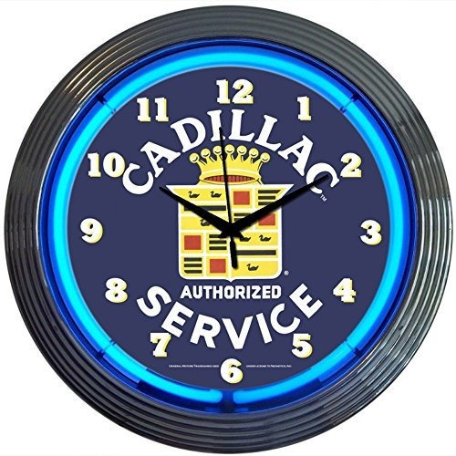 Reloj De Neón Servicio Cadillac