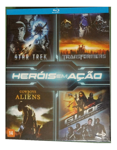 Star Trek Transformers Gi Joe Cowboys E Aliens Box Blu-ray