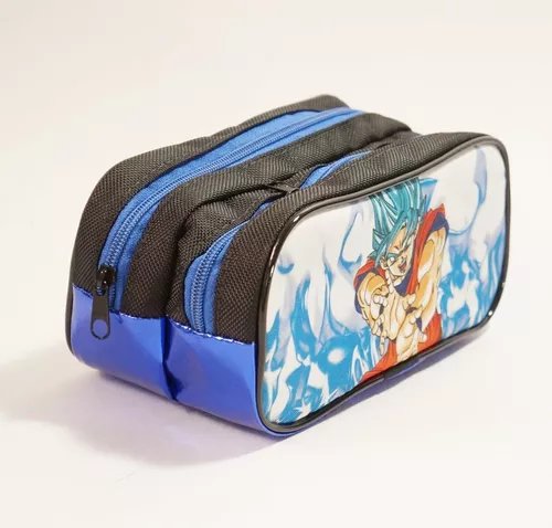 Mochila Rodinhas Dragon Ball Z Goku Vegeta + Estojo De Lapis