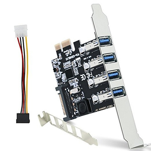 Febrero Inteligente Pci Express (pcie) De 4 Puertos Usb 3.0 