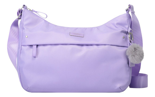 Totto Bolsa De Dama - Mujer Crossbody Satchel Ade231 Lavender Lisa Níquel Lavanda