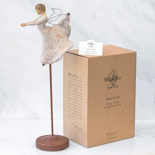 Figura Willow Tree Dance Of Life Angel Pintada A Mano