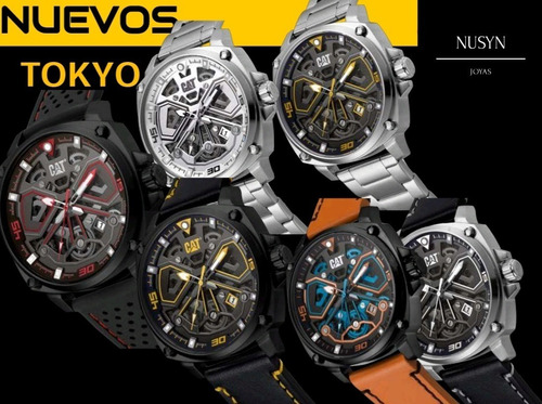 Imagen 5 de 9 de Reloj Caterpillar Hombre Tokio Acero Sumergible Wr100m