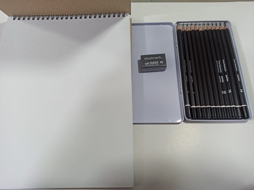 Kit Bitácora + Caja 12 Lápices + Borrador