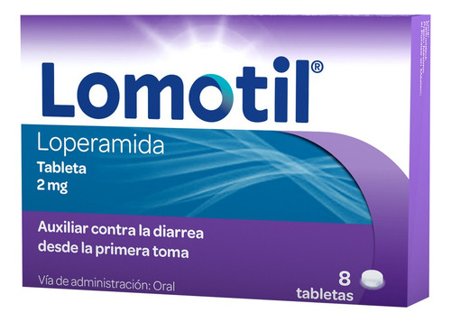 Antidiarréico Lomotil 8 Tabletas 2 Mg C/u