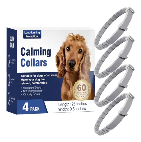Ansiedade em Cães: Sintomas, Causas e Como Trata 5 Qfor 4pzs Collar Calmante Collar Para Perros, Hebilla