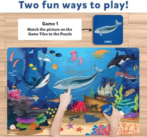 Skillmatics Floor Puzzle & Game - Piece & Play Underwater An
