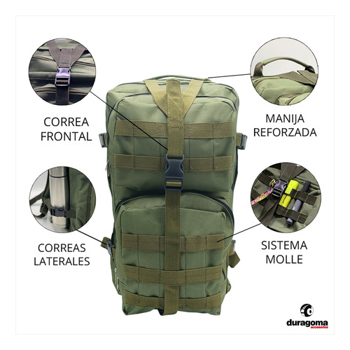 Mochila Tactica Trekking Camping Crossfit Grande 50lts