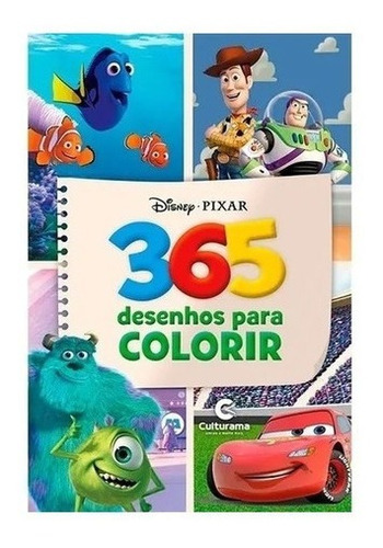 Livro De Pintura Disney Menino - 365 Desenhos Colorir