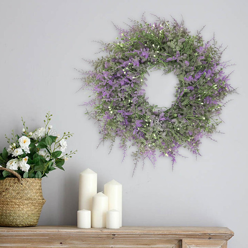 2 Guirnalda De Lavanda Artificial Guirnalda Puerta Exacum