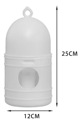 Dispensador De Agua Para Loros Con Asa, Bebedero Para Blanco
