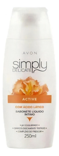 Sabonete Líquido Simply Delicate Active 250ml - Avon