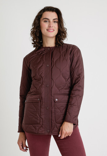 Parka De Mujer Modelo Runa Color Marsala Canadienne