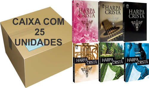Harpa Cristã Popular Média Caixa Com 25 Unidades Cpad
