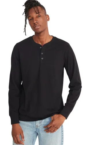 Polera henley hombre deals